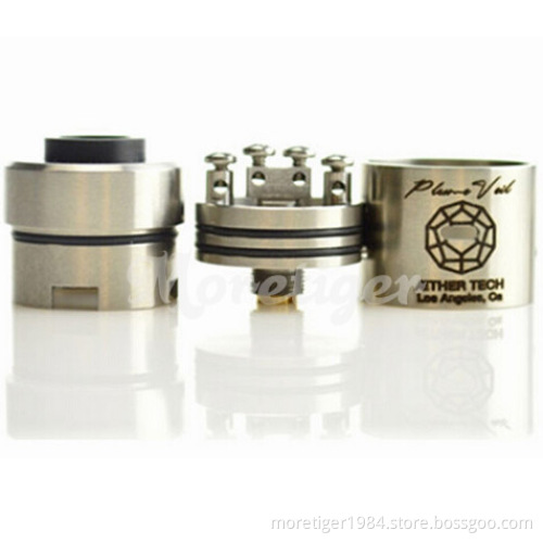 Plume veil atomizer stainless steel rebuildable rda ecig Plumeveil rba clone mod vaporizer e cig VS Castle rose chameleon everta